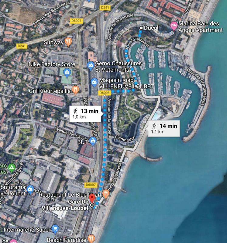 Dream French Riviera - Fame Marina Baie Des Anges Leilighet Villeneuve-Loubet Eksteriør bilde